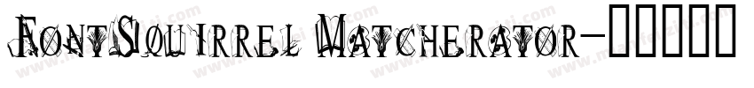 FontSquirrel Matcherator字体转换